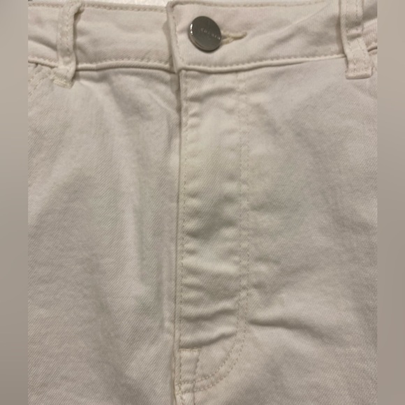 H&M WHITE DENIM SKIRT - Picture 3 of 4